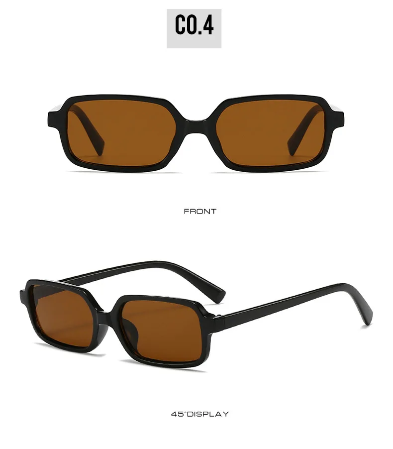 Nueva gran oferta, gafas de sol con montura cuadrada pequeña, gafas de sol a la moda para mujer, gafas Vintage para hombre, gafas con logotipo personalizado, sombrilla de tendencia