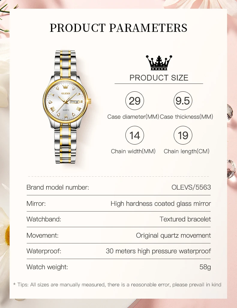 OLEVS 9931 Top Brand Women's Watches Elegant Reloj Stainless Steel Waterproof Original Quartz Ladies Wristwatch For Female Lady