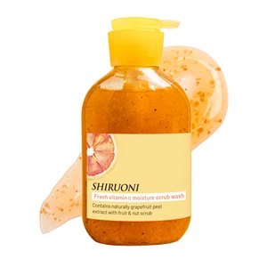 OEM Manufacturer Vitamin C Scrub Lotion Brightening Exfoliating for Face Body Skin Care