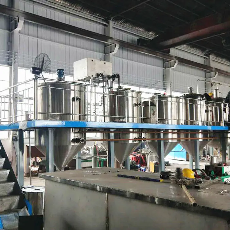 Refined Bleached Deodorized Coconut Oil Machine Castor Oil Refining Machine Cpo Cooking Oil Refining Machine