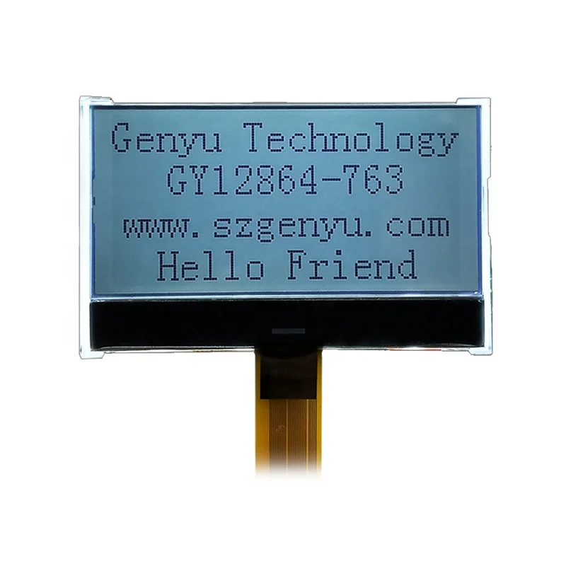 Fast Delivery 12864 LCD FSTN COG Positive White Backlight SPI 8080 Parallel 128x64 Dots Graphic LCD Module For Radios