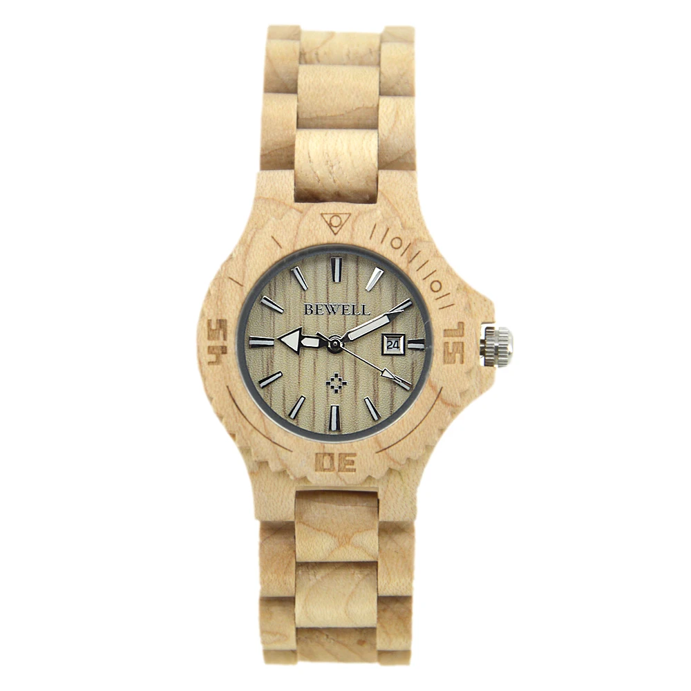 Reloj Cuarzo Reloj Madera Mujer Reloj De Madera De Diseño Clásico