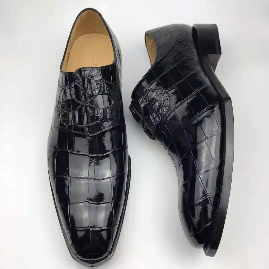 Source High Grade Handcrafted Authentic Leather Men Shoes Luxury