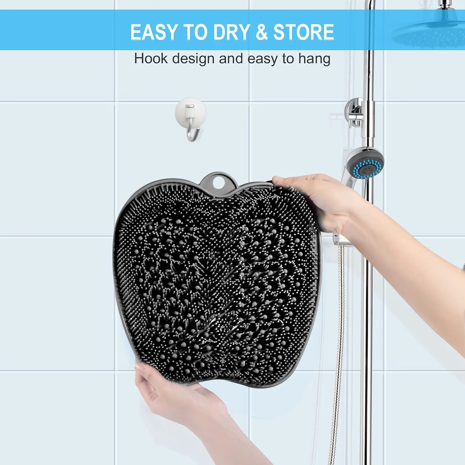 Factory Wholesale Shower Foot Back Scrubber Massage Pad Callus Remover
