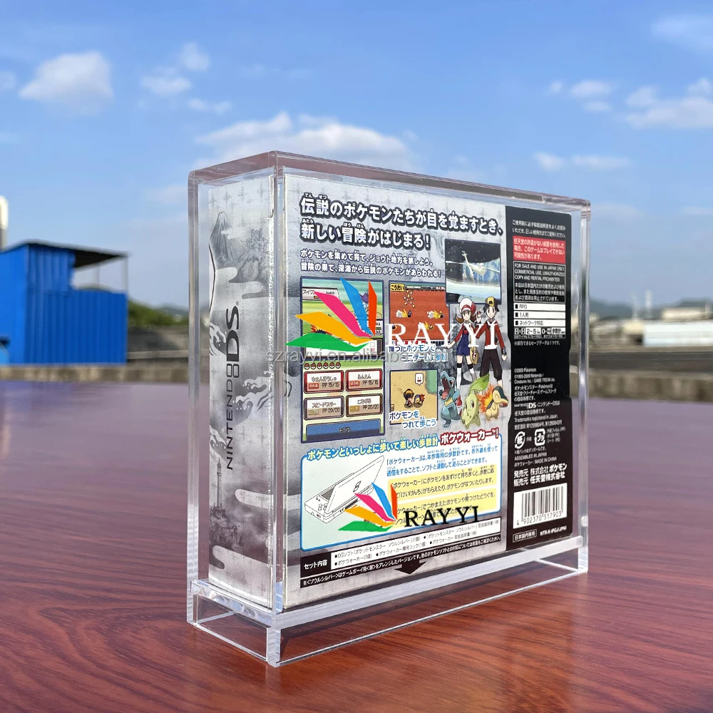 RAY YI Protective Nintendo Display Case for Pokemon SoulSilver DS Big Box  Complete Made of Plastic Acrylic Video Game NDS Case