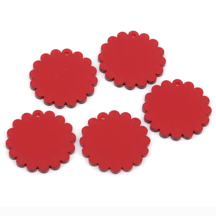 Round Plastic Discs Colored Transparent Acrylic Sheet Laser Cut Disc Circle