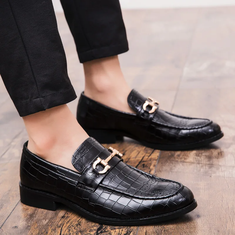 Luxury Men's Dress Shoe Formal Business Shoes Male Casual Genuine ...