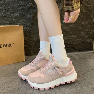 Hot Selling Womens Shoes Plus Size Walking Casual Chunky Shoes Fashion Trendy Sport Sneakers Fashion Trend Sneaker