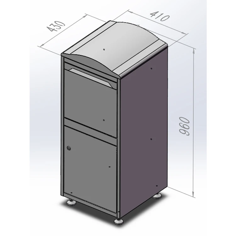Smart Metal Outdoor Logistic Parcel Locker Post Application Mailbox and Parcel Drop Box