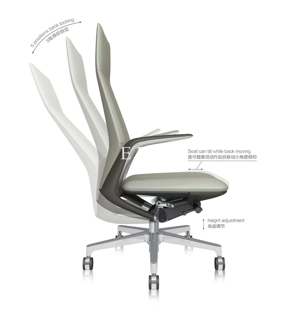 Luxury Office Furniture CEO Swivel Office Chair Comfortable High Back Leather Executive Manager Office Chairs manufacture