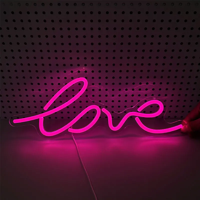 Custom Led Neon Light Signage Logo Waterproof Portable Birthday Sign for Club Wedding Bar Party Decoration