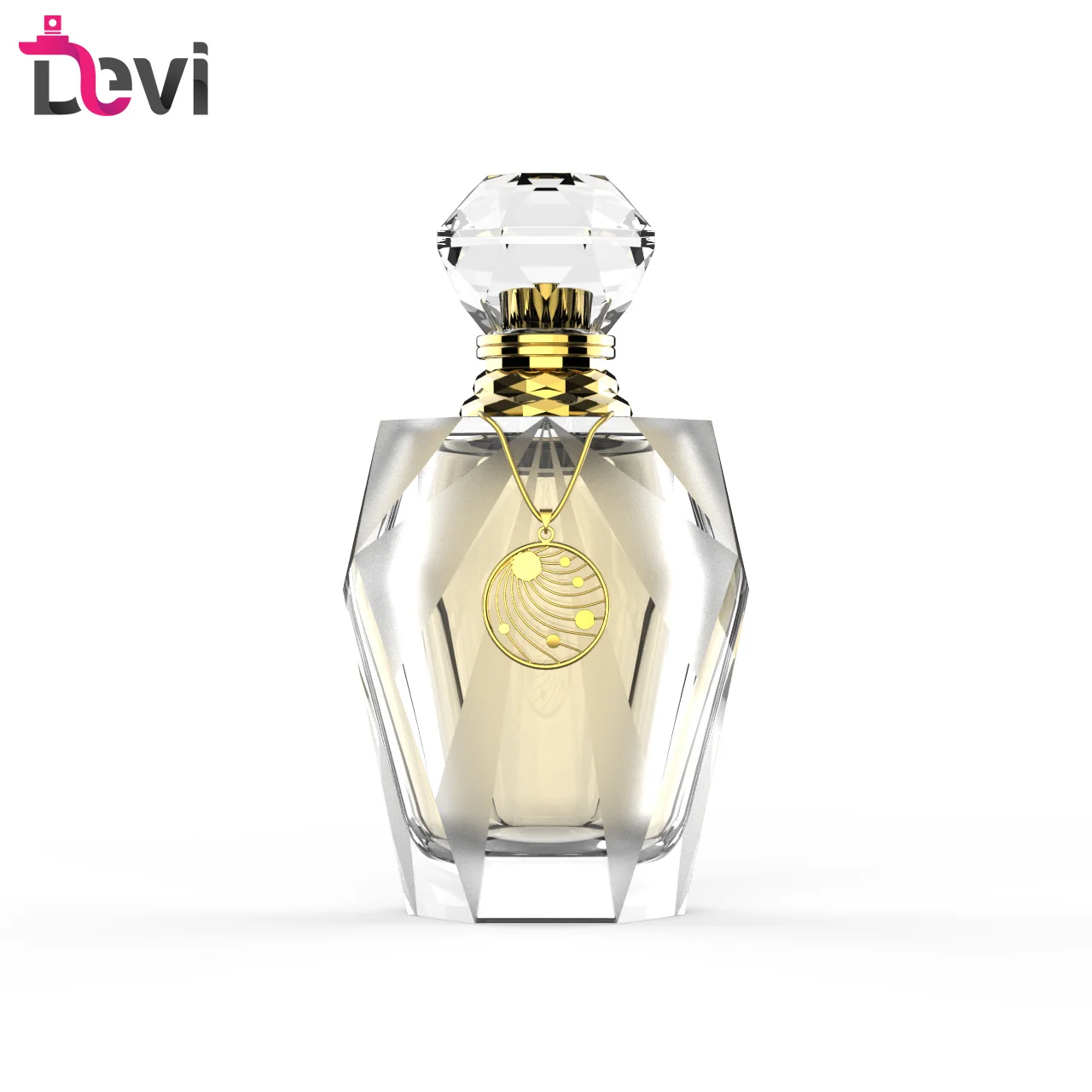 Source Devi Elegant Modern design 30ml 50ml Round Parfum Glass Bottle on  m.