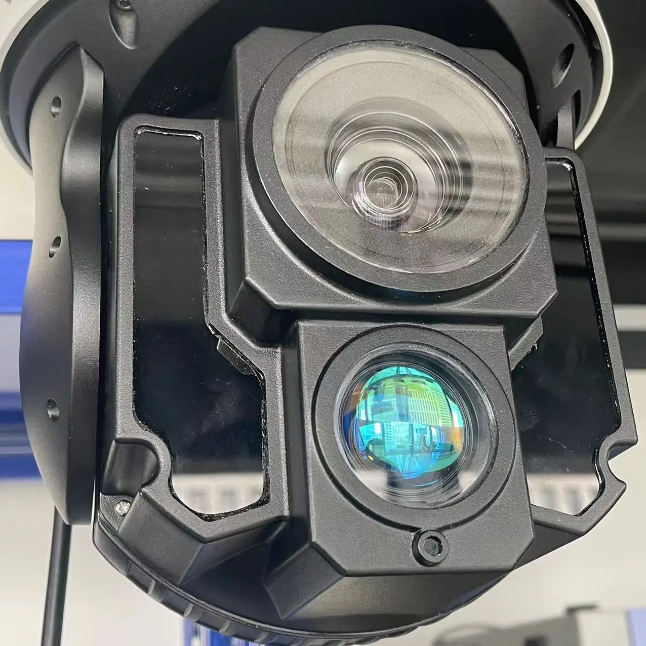 Poe 8" Infrared Laser 30x Optical Zoom+500m Ir Laser Illuminator Dual Sensor IP66 High Speed Dome PTZ Camera