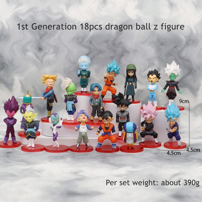 Crazy Selling Japanese Anime Toys Wholesale 18 Piece Anime Figures