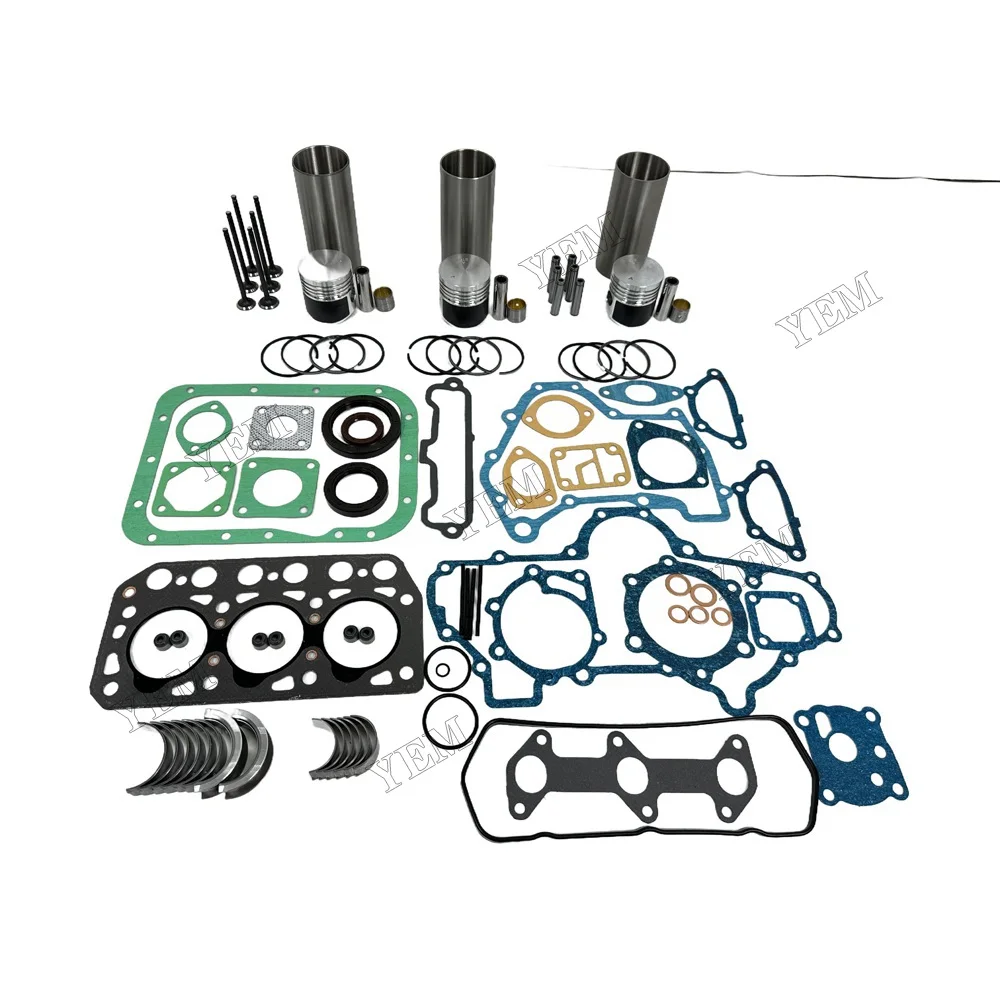 Overhaul Kit With Valves Fit for Mitsubishi K3B Engine 3
