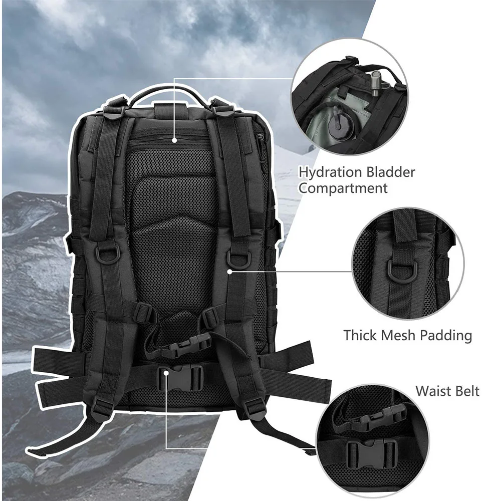 Free Sample Assault Bag Practical Outdoor Backpack Camping Backpack ...