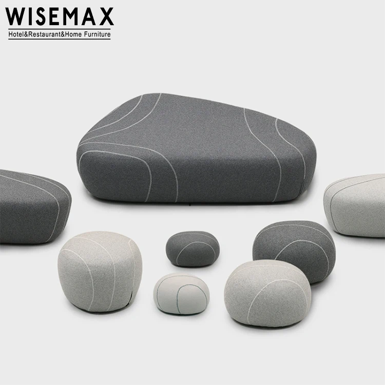 Мебель WISEMAX для отдыха стильный стул гостиной Розовый бархатный круглый пуф