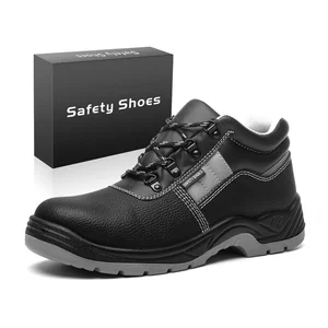 JIANKUN CE Steel Toe Factory Slip Anti-smash Puncture Waterproof Oil-Resistant with Reflective Stripe Cheap Price Safety Shoes