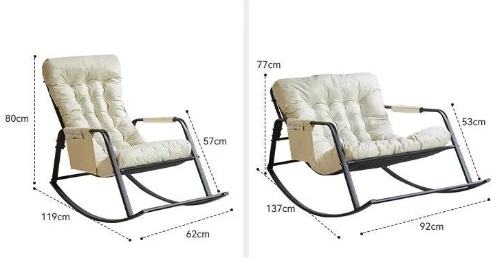 JOY 2023 Hot Cheap Lazy Sofa Rocking Chair Adult Lunch Lounge - Main Image