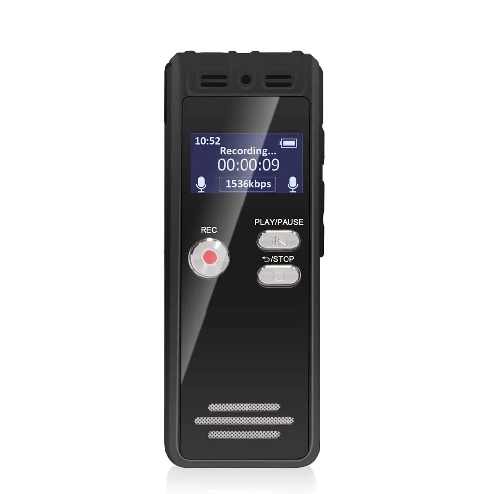 HD Noise Reduction  Audio  Format  MP3 /WAV   Music  Playback   Large Memory  Voice Recorder   Dictaphone