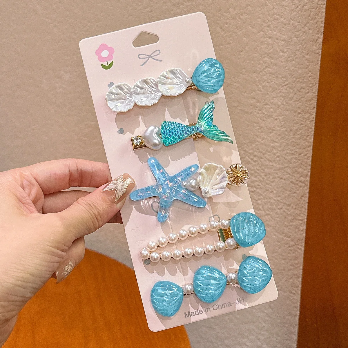 New Style Ocean Collection Mermaid Hair Clip Set - Cute Hair