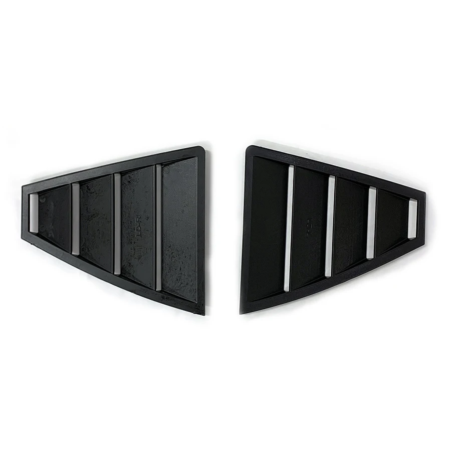 product for hyundai elantra 2017 2020 car rear window shutter cover black trim strip window louver vent trim 2019 2018 2019-7