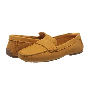 Fashion Trend Style Popular Shoes Walking Style Shoes Cow Leather Flat Shoes for Ladies