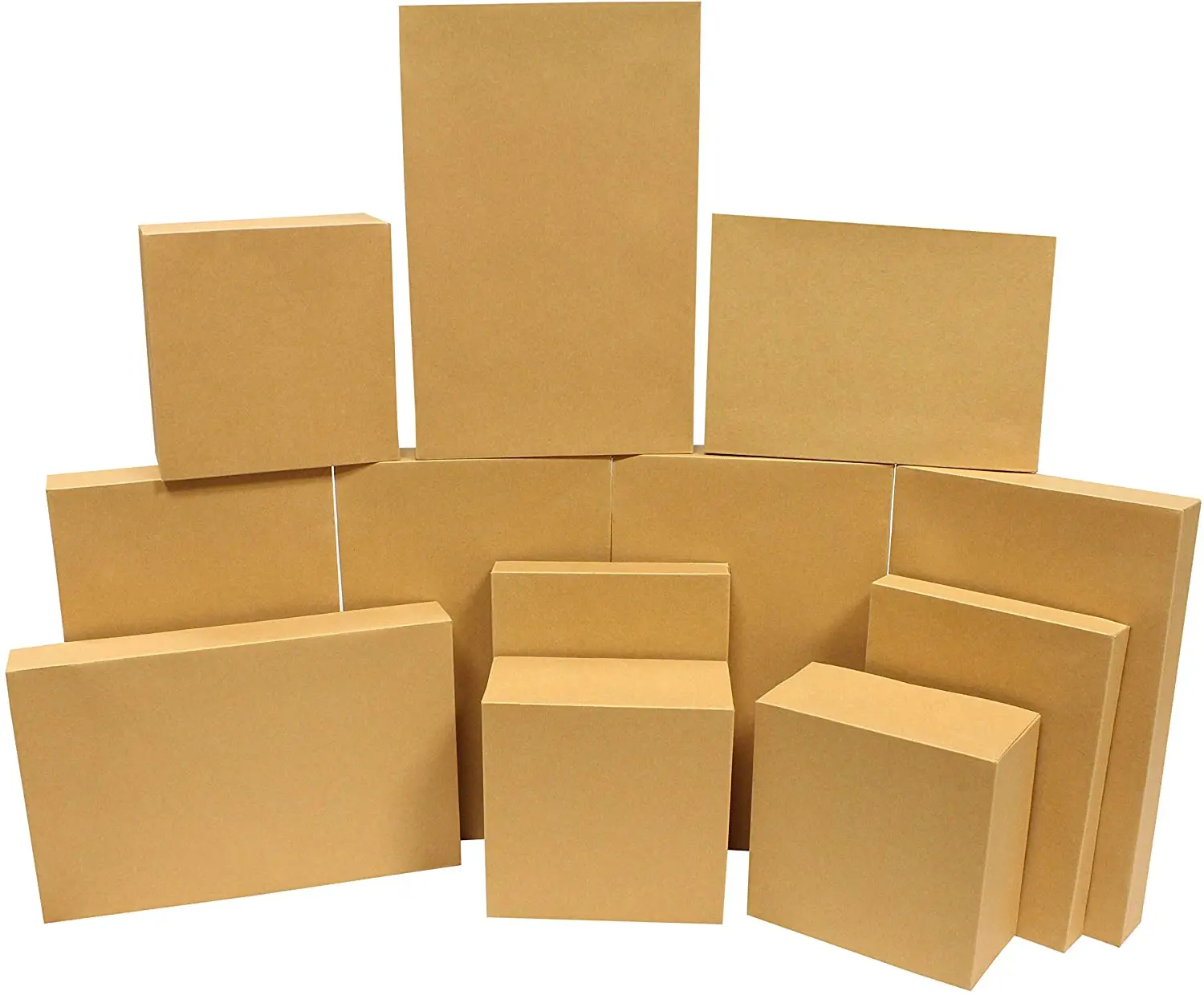brown kraft cardboard boxes gift wrap for christmas holiday