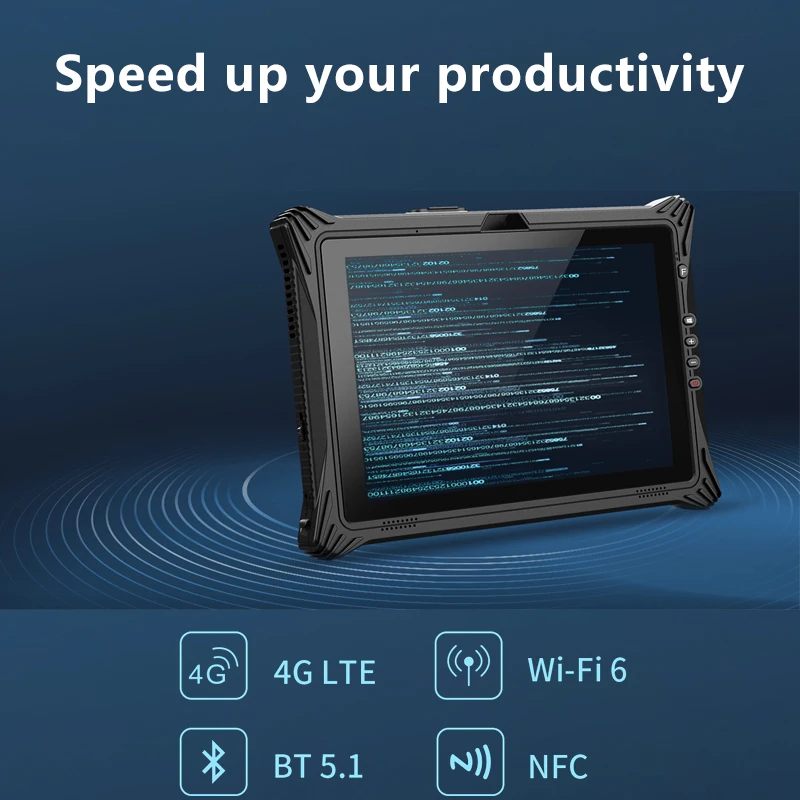 10 Inch I5 Touch Screen Rugged Tablet Pc 700 Nits Waterproof Wifi 6 Gps Gnss Pda Gps Data Collectror Tablet