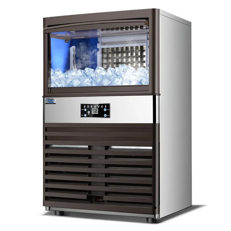 Professional Automatic Ice Maker 68kg/80kg/100kg 120kg Commercial Ice Making Machine for Shop and Ice Cube Sale Business