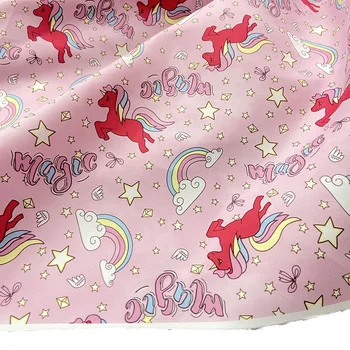 No MOQ Customized Microfiber Peach Skin Digital Sublimation Printed Animal Horse 100%Polyester Fabric For Handmade Home Textile