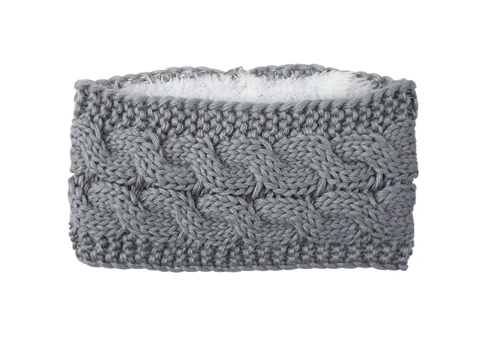 custom logo women winter knit crochet elastic headband fashion girl ear warmer stretch wide headbands