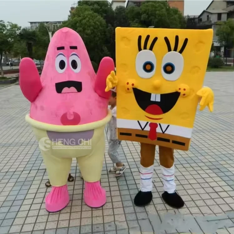 Factory Customized High-quality Mascot Costumes Anime Characters Halloween spongebob Mascot Costumes