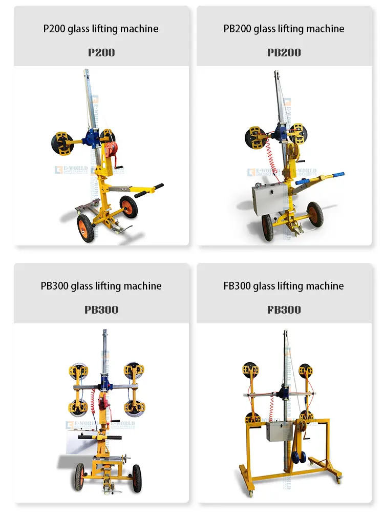 Outdoor 4/6/8/10/12 Suction Cups Glass Lifting Machine