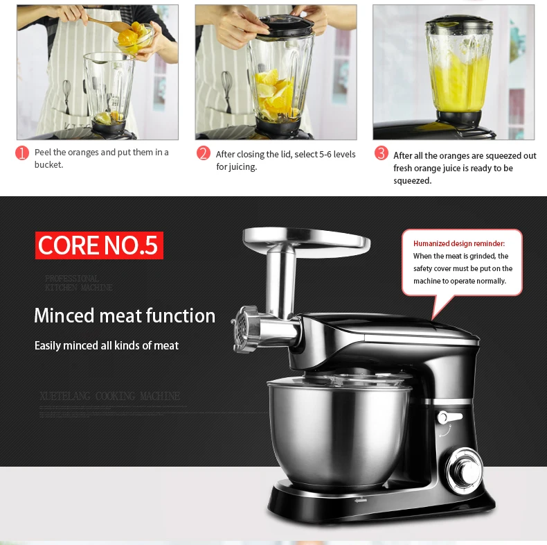Kitchen Appliances aid 1800W kitchen appliances Food Stand Mixer