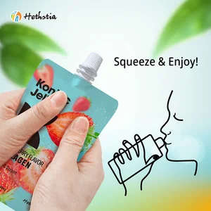 Manufacturer Shirataki Jelly Pack Strawberry Fruit  Flavor Vitamin C Rich Gluten Free Jelly