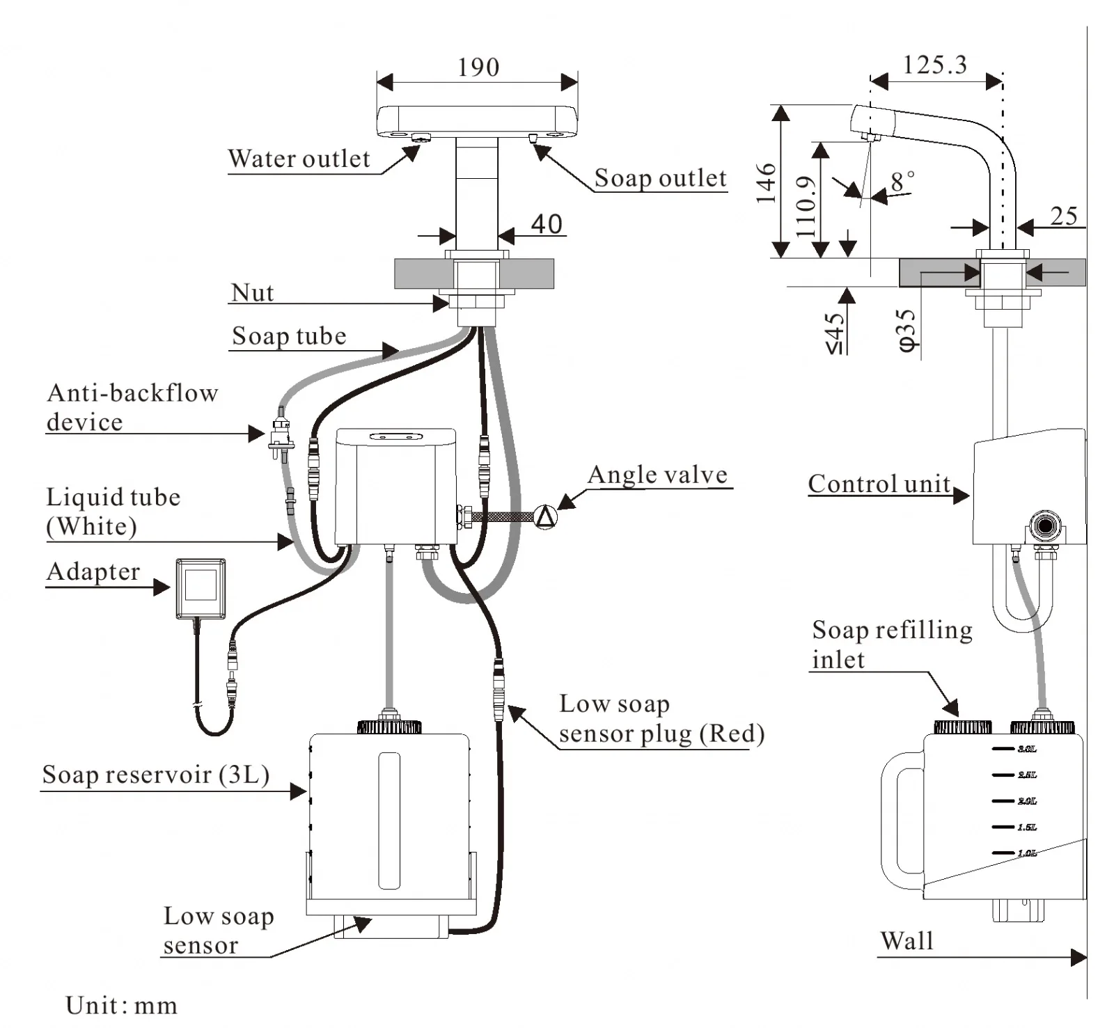 Meiyani Brass Chrome Motion Automatic Tap Smart Sink infrared Faucet Touch Sensor Water Mixer With Soap Dispenser supplier