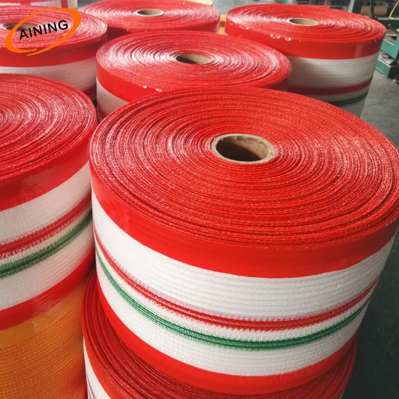 Pe Plastic Knitted Raschel Mesh Bag In Rolls For Automatic Packing