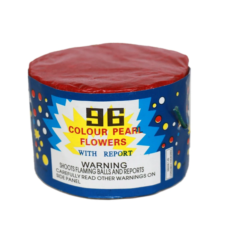 T2521 96 shots colour pearl flowers cake battery fireworks