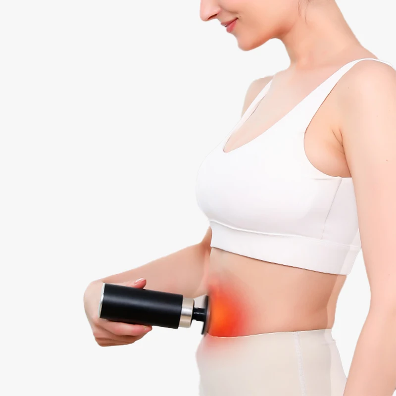 Mini Massage Gun  Heated and Cold Massage Fascial Gun Portable Professional Massage Gun With 10 Head