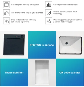 26ms Food Ordering Self Service Kiosk Terminal For Restaurant