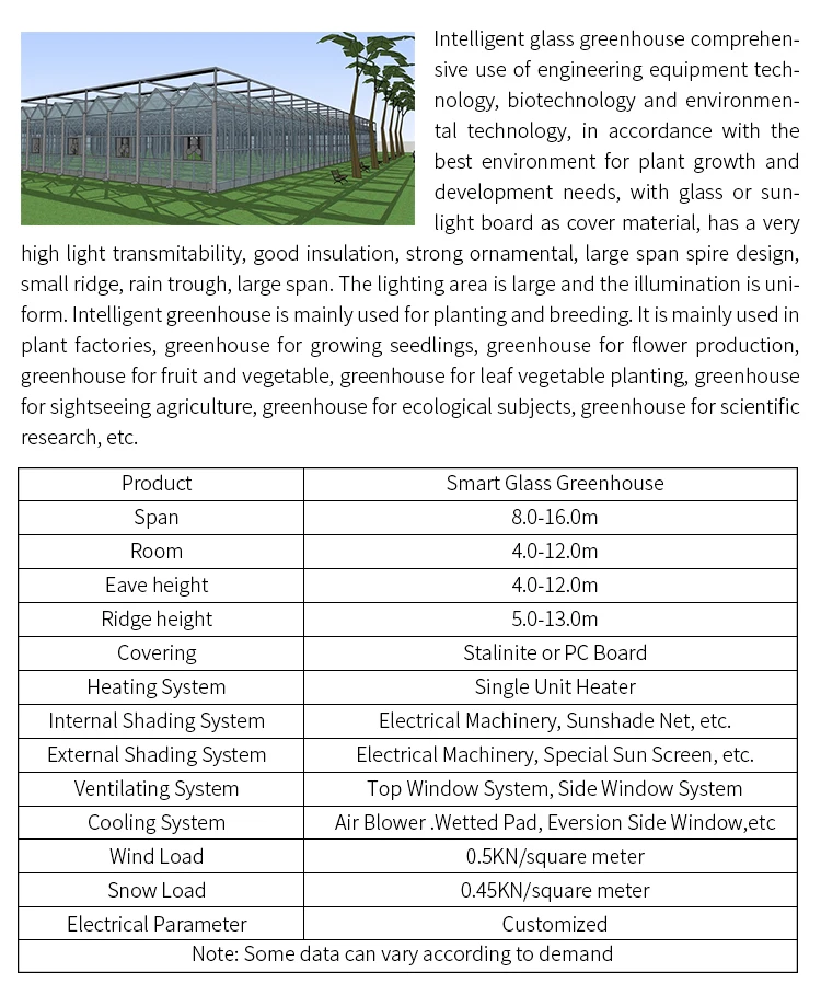 Modern Venlo Polycarbonate Glass Farming Greenhouse Multispan Commercial Pc Sheet Greenhouses