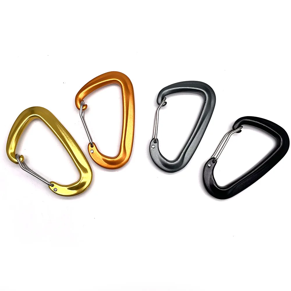 BT-A1303 Outdoor Activity Black 12kn Aluminum Wire Gate Hammock Carabiner