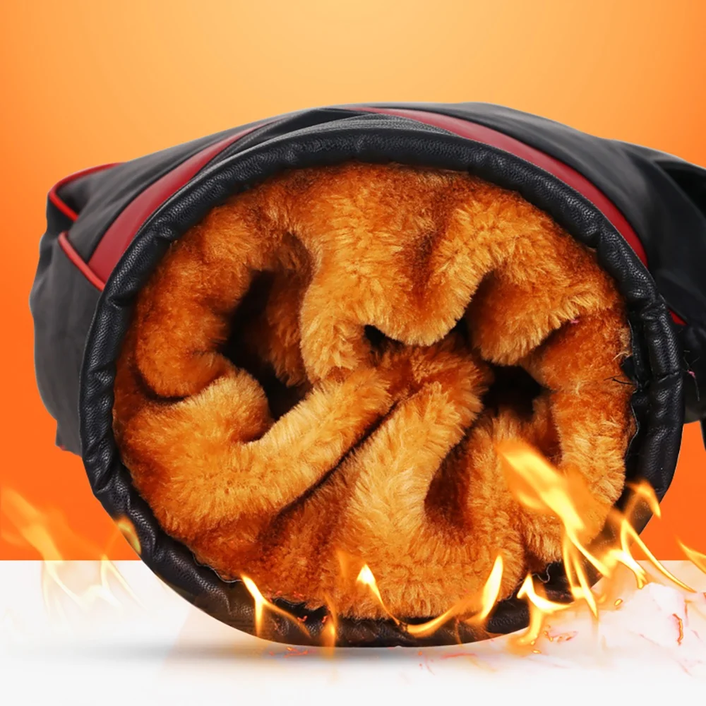 PENINSULA LOVE Wasserdichte ATV-Handmuffs – Winddicht, Mit Reflektierenden Streifen, Für Motorrad, Bike, Schneemobil (2 Größen: 38x29 Cm & 35x28 Cm)