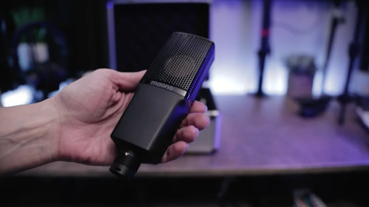 MAONO34mm大型ダイヤフラムコンデンサーXLRマイク録音スタジオ機器