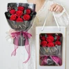 Black paper red rose