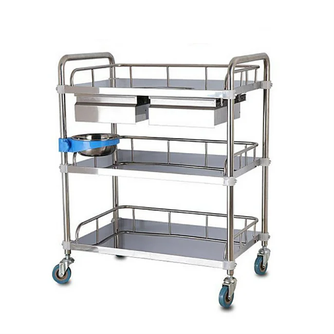 Мебель больничная клиника Тележка из нержавеющей стали