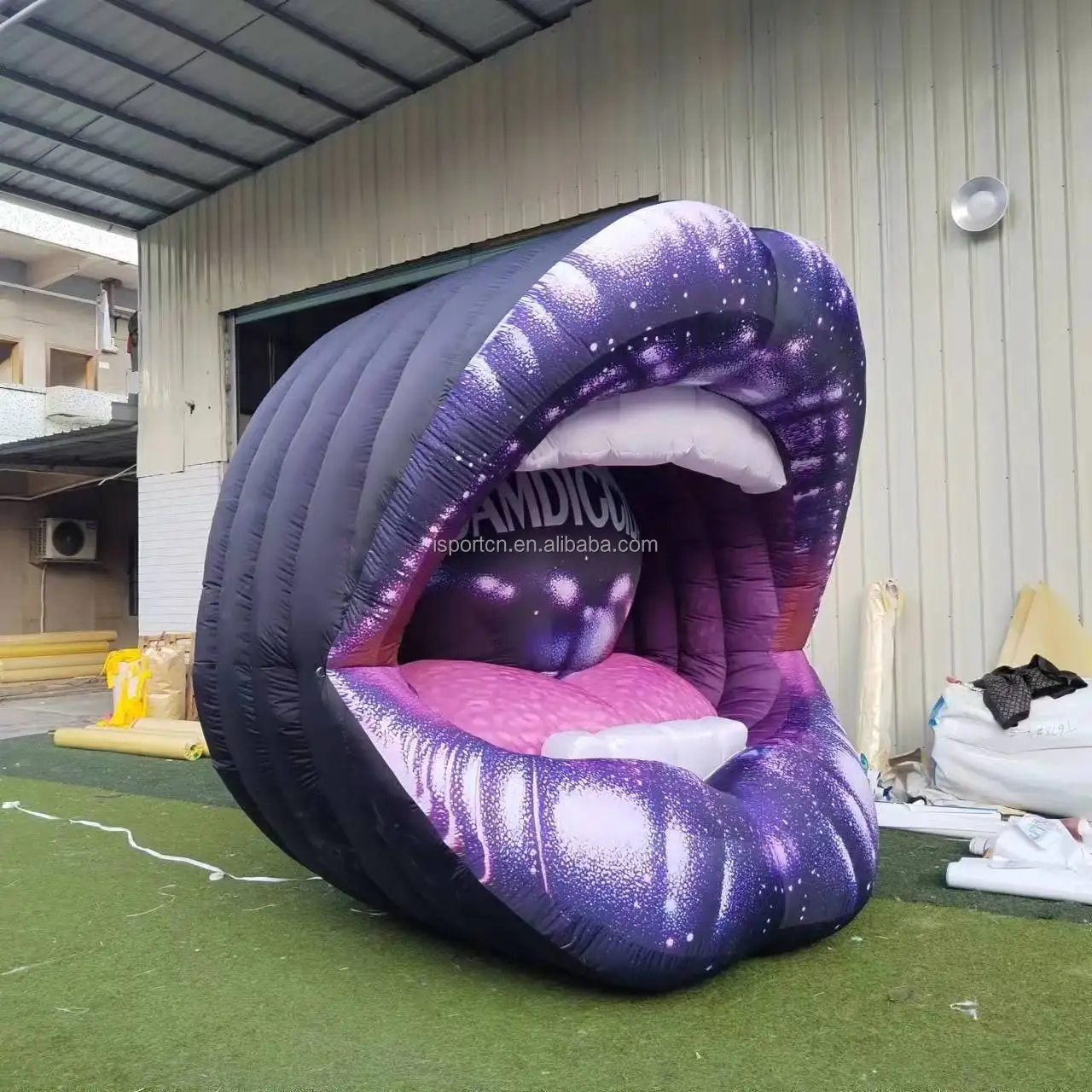 Custom Outdoor Giant Inflatable Mouth Model Inflatable Lip For ...