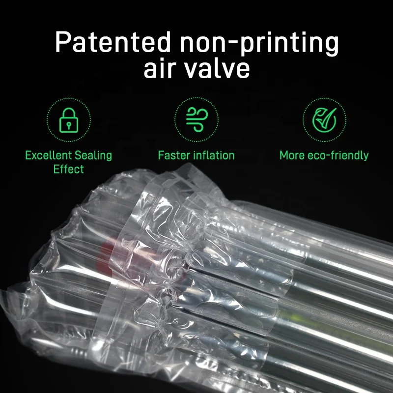 Durable Delivery Wine Bottle Protector Eco Friendly Plastic Air Cushion Bag Inflatable Packaging Shockproof Air Column Bag