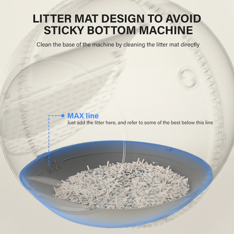 New Automatic Cat Litter Box Generation 50L Safety Anti-Pinch Smart Cat Toilet Intelligent Self Cleaning Litter Box for Cats